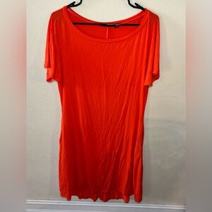 Bright Orange Woman’s Short Dress